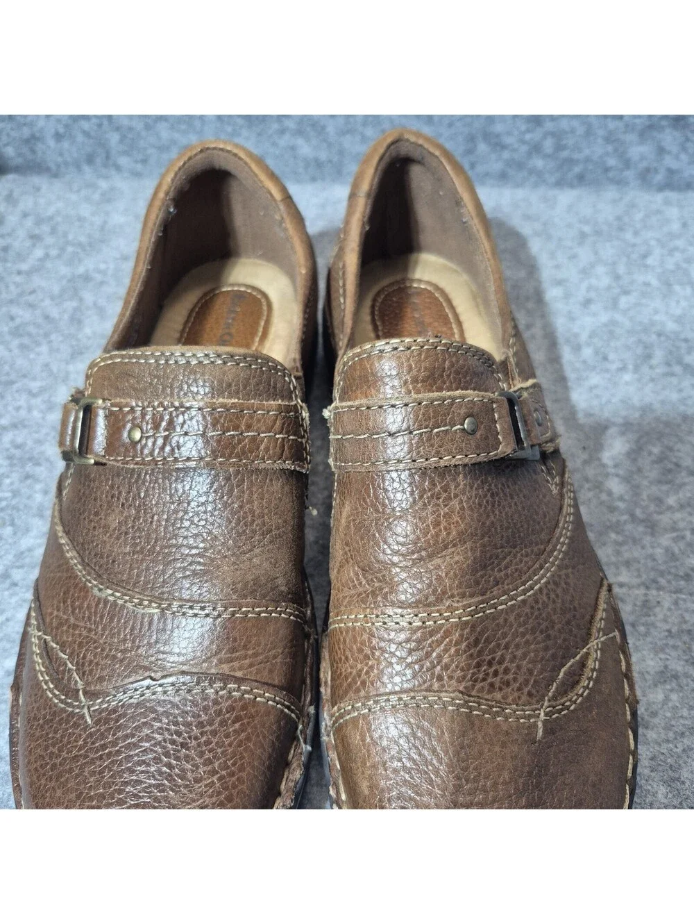 Earth Origins By Earth Clinton Women’s Brown Leather Loafers Size 8.5 M